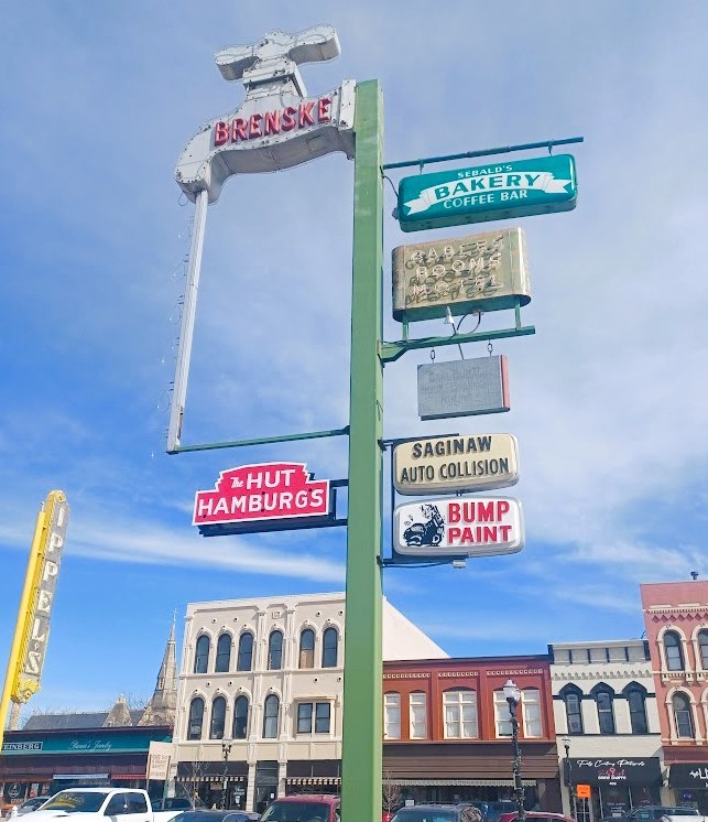 Hut Sign in the Sign Park